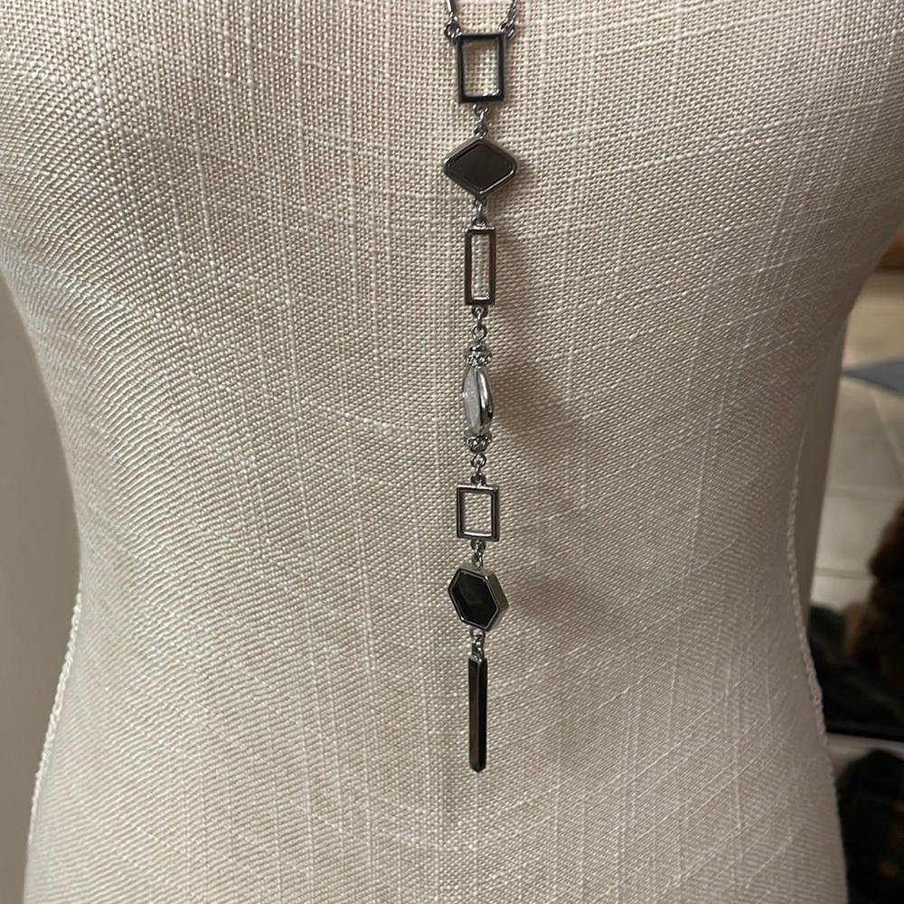 Long necklace with skinny chain